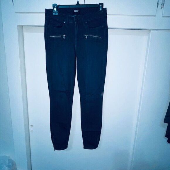 Paige Jeans Womens Jane Zip Mid Rise Slim Ankle Zip Medium Wash Size 27 - Picture 4 of 14